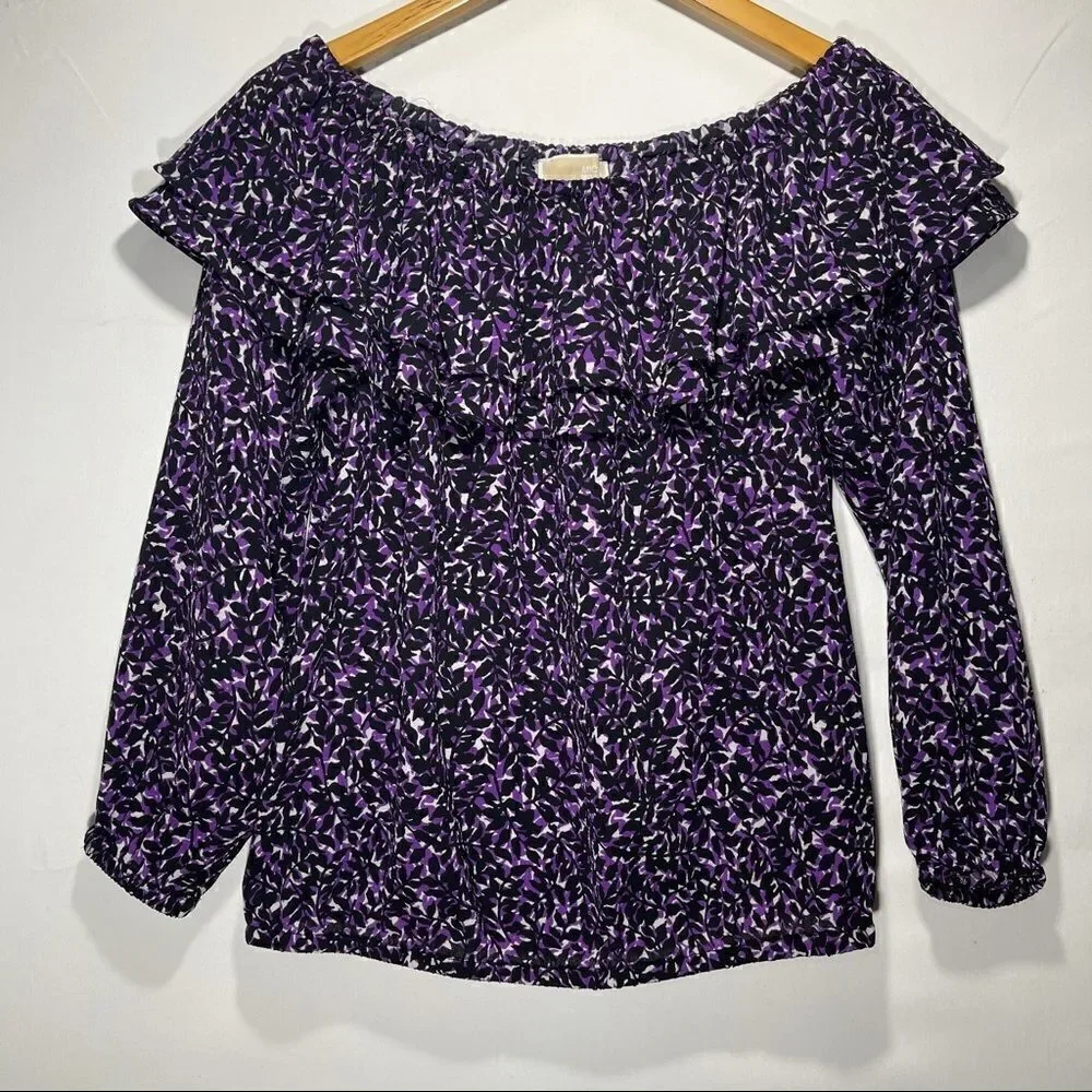 MICHAEL Michael Kors Purple Off The Shoulder